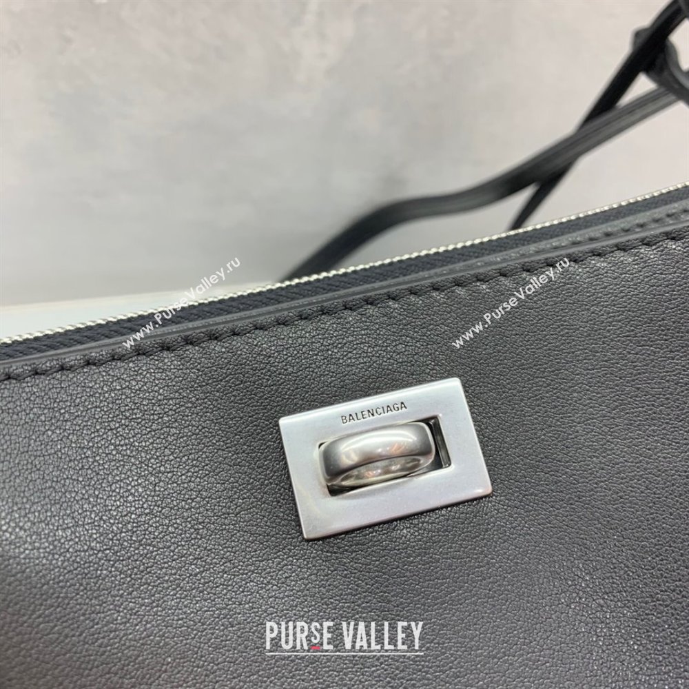 Balenciaga Rodeo Mini Bag in Leather Black/Silver 2025 0926 (JM-250926134)