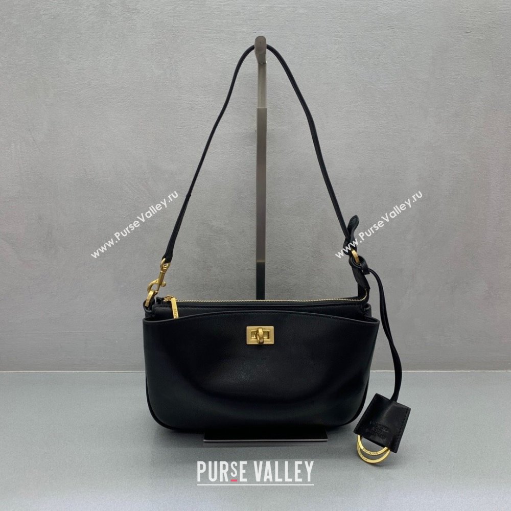 Balenciaga Rodeo Mini Bag in Leather Black/Gold 2025 0926 (JM-250926135)