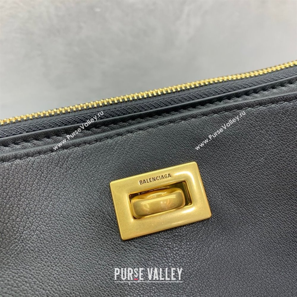 Balenciaga Rodeo Mini Bag in Leather Black/Gold 2025 0926 (JM-250926135)