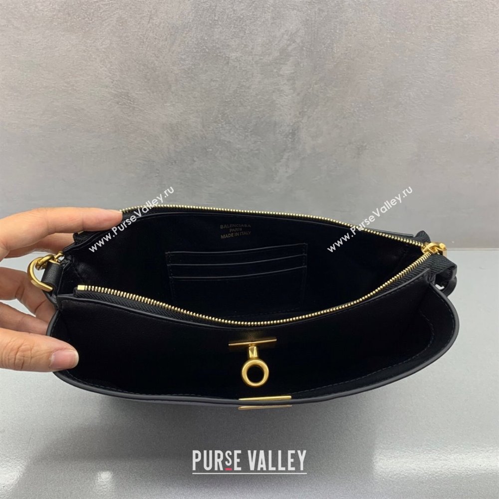 Balenciaga Rodeo Mini Bag in Leather Black/Gold 2025 0926 (JM-250926135)