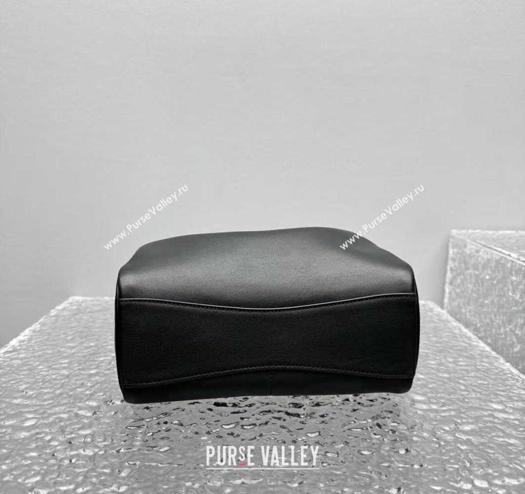 Balenciaga Mens Rodeo Camera Bag in black smooth calfskin, aged-silver hardware 2025 (JM-251120134)