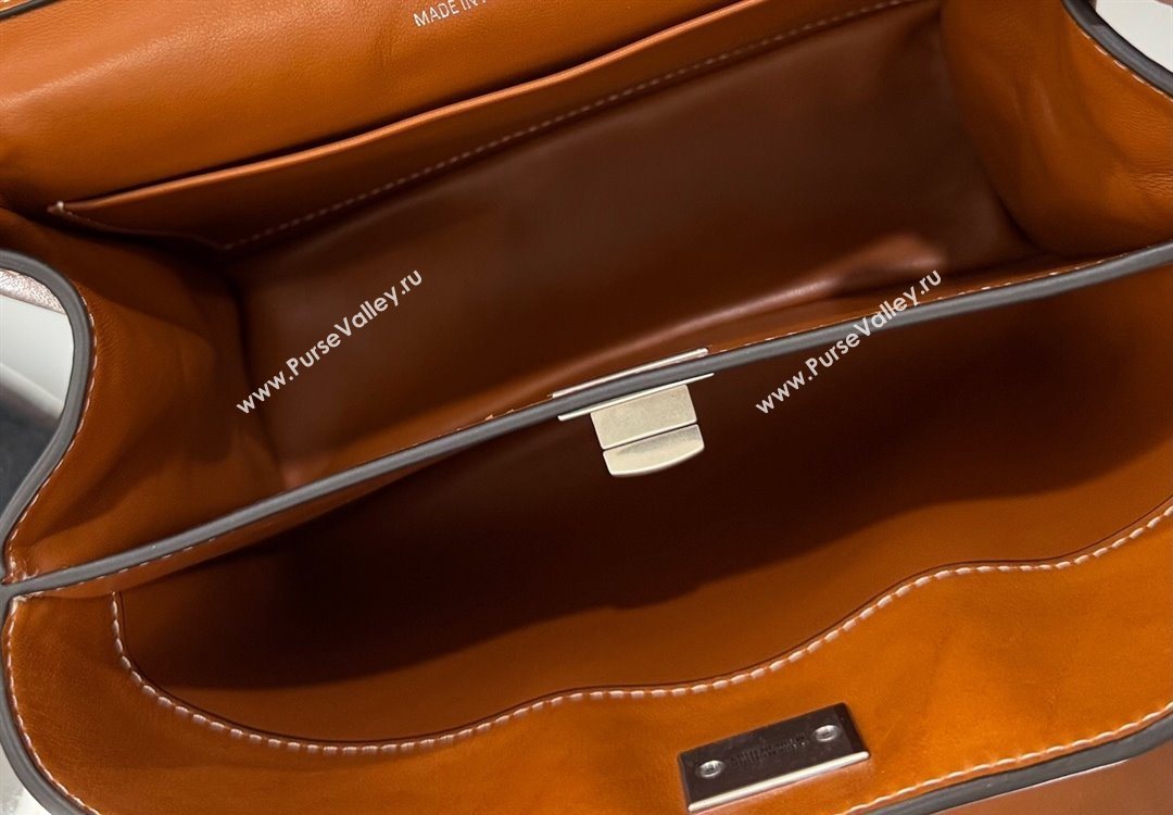 Balenciaga Rodeo Mini Handbag in tan brown smooth calfskin, aged-silver hardware 2025 78972 (JM-251120126)