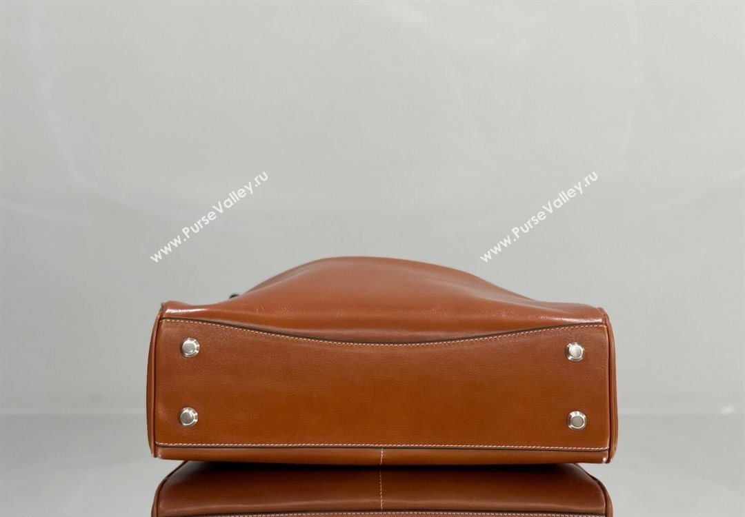 Balenciaga Rodeo Medium Handbag in tan brown smooth calfskin, aged-silver hardware 2025 78972 (JM-251120129)