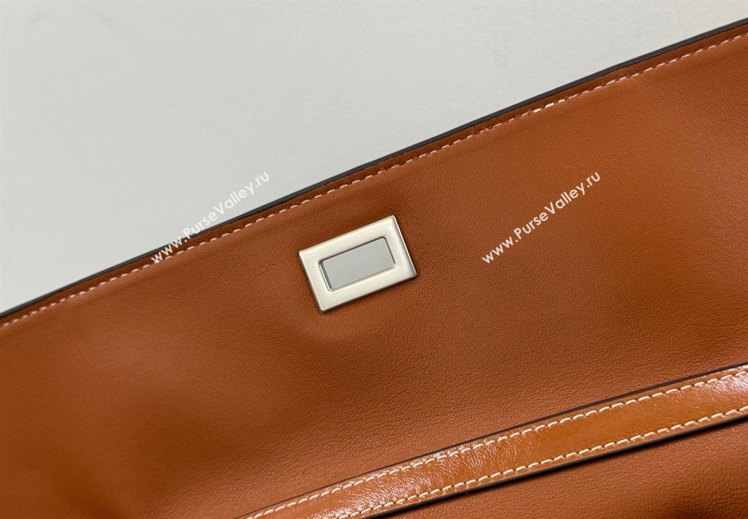 Balenciaga Rodeo Medium Handbag in tan brown smooth calfskin, aged-silver hardware 2025 78972 (JM-251120129)