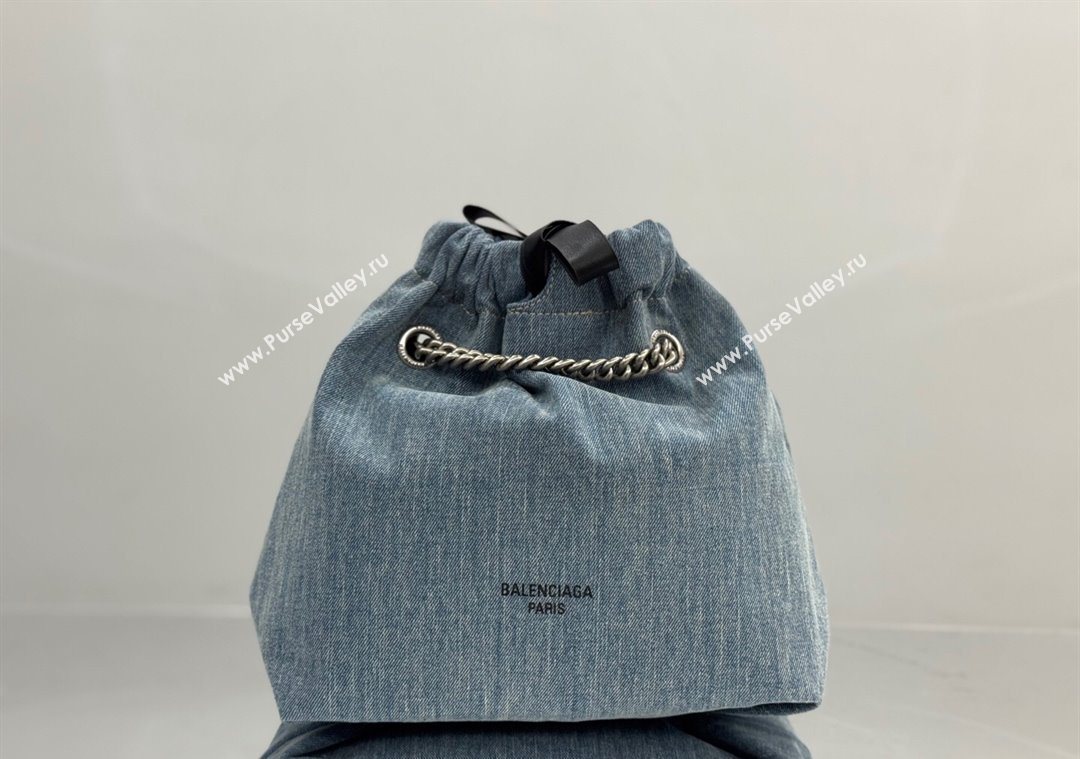 Balenciaga Small Crush Tote Bag in Denim 742941 Blue 2025 0305 (JM-251120140)