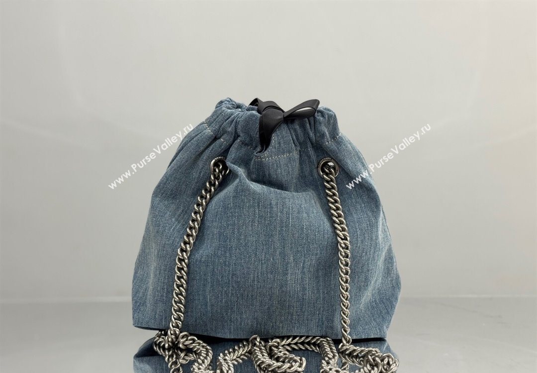 Balenciaga Small Crush Tote Bag in Denim 742941 Blue 2025 0305 (JM-251120140)