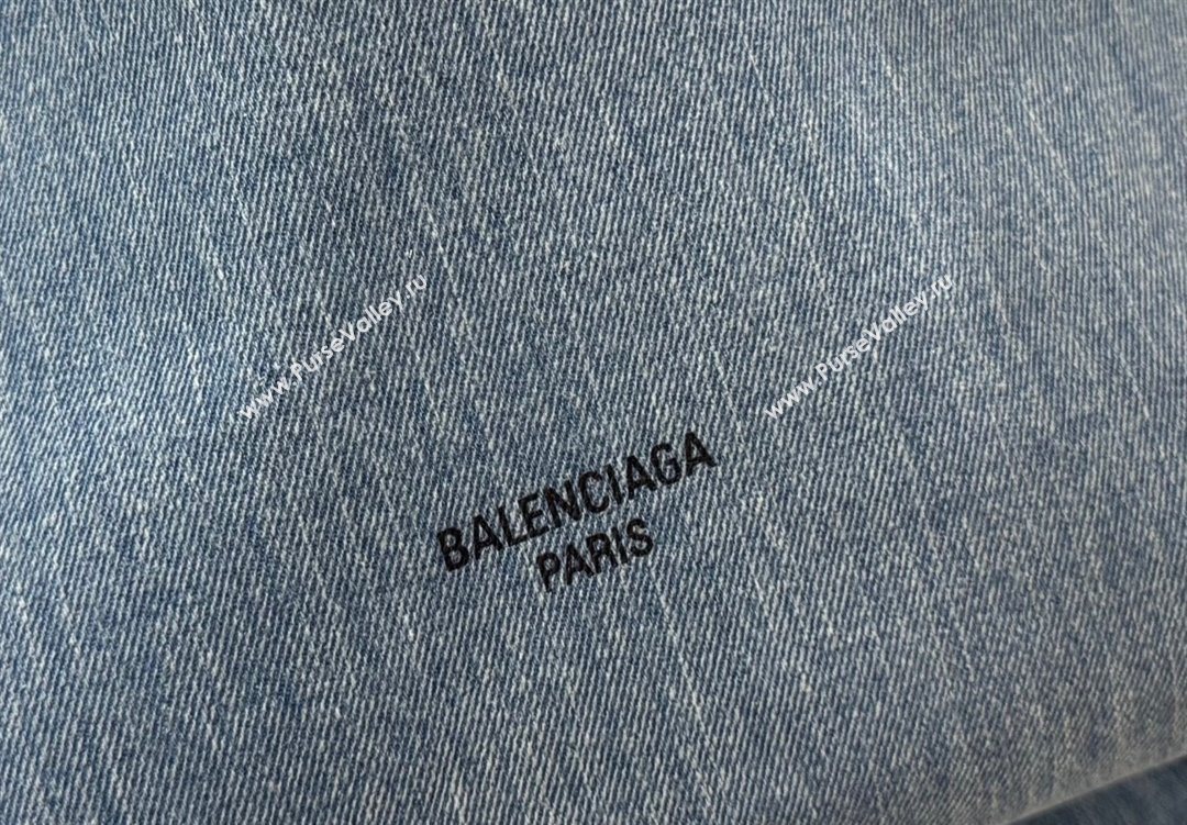 Balenciaga Small Crush Tote Bag in Denim 742941 Blue 2025 0305 (JM-251120140)