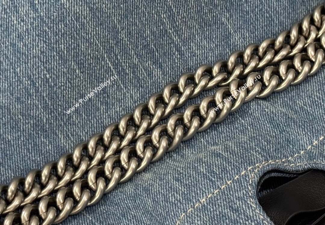 Balenciaga Small Crush Tote Bag in Denim 742941 Blue 2025 0305 (JM-251120140)