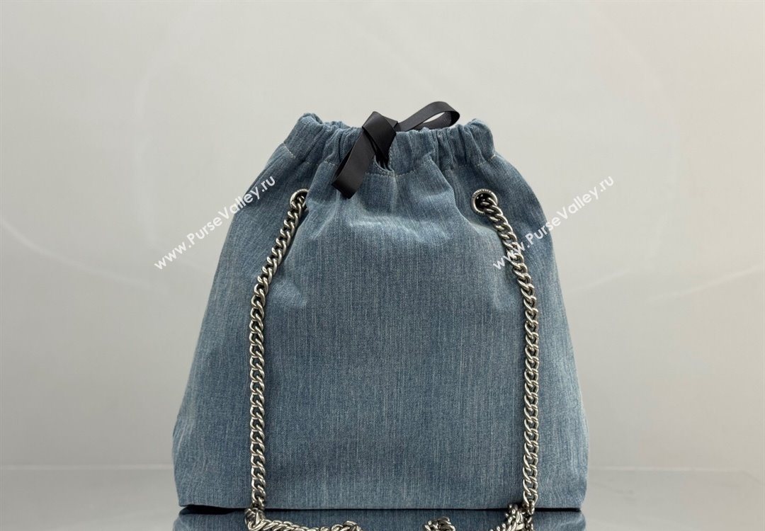 Balenciaga Large Crush Tote Bag in Denim 742941 Blue 2025 0305 (JM-251120141)