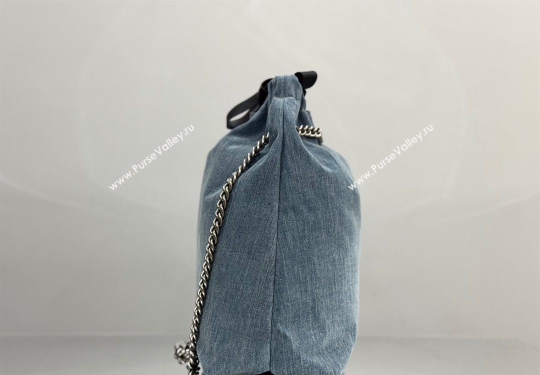 Balenciaga Large Crush Tote Bag in Denim 742941 Blue 2025 0305 (JM-251120141)