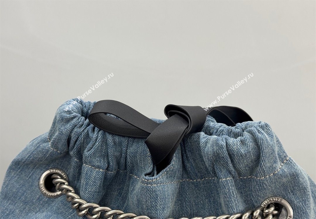 Balenciaga Large Crush Tote Bag in Denim 742941 Blue 2025 0305 (JM-251120141)
