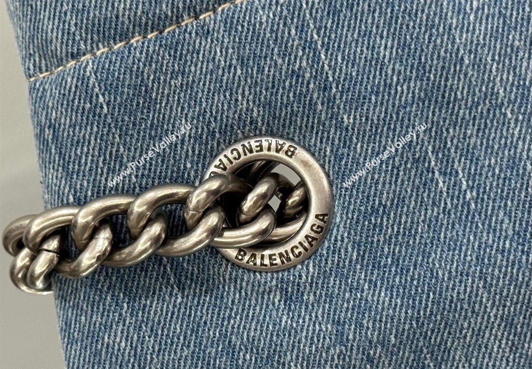 Balenciaga Large Crush Tote Bag in Denim 742941 Blue 2025 0305 (JM-251120141)