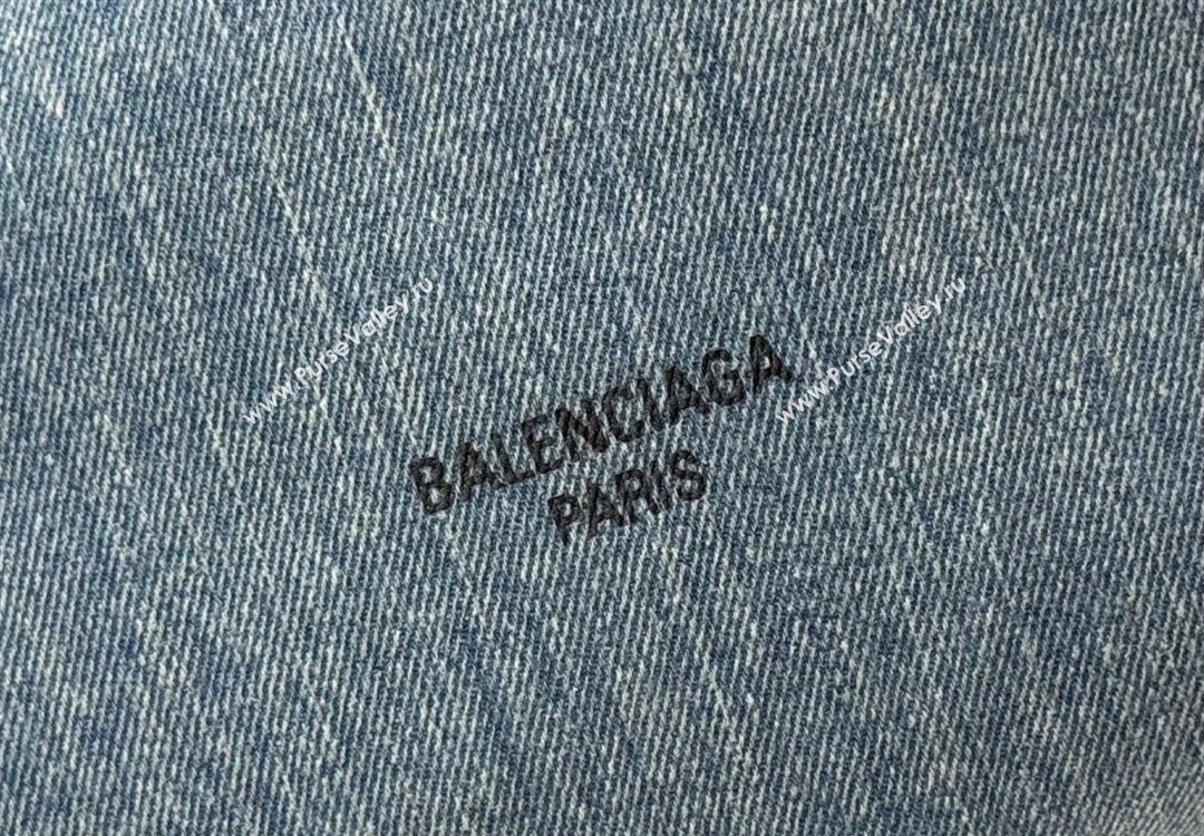 Balenciaga Large Crush Tote Bag in Denim 742941 Blue 2025 0305 (JM-251120141)