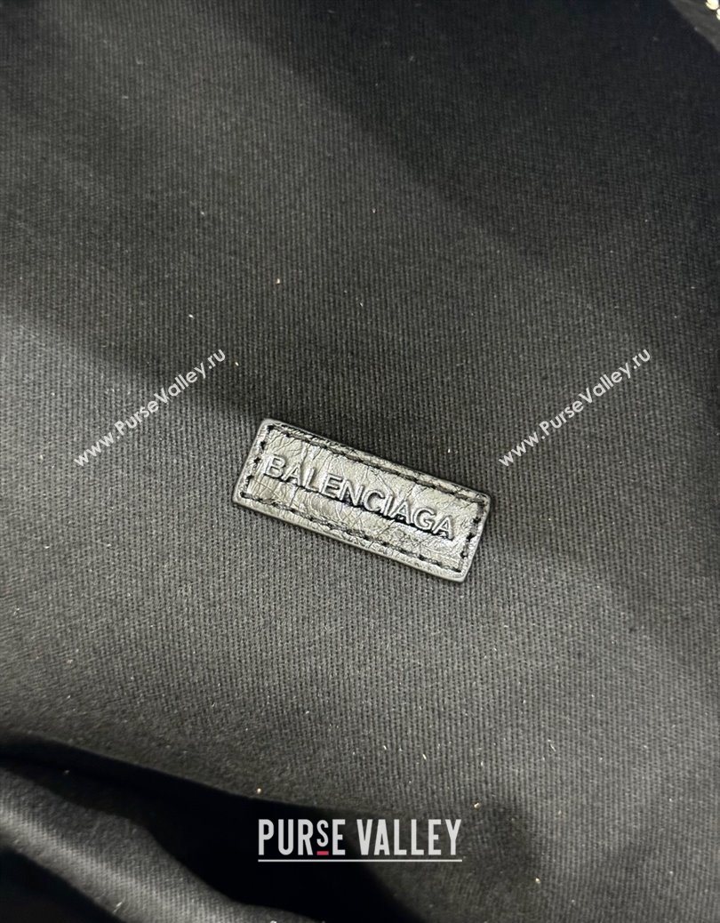 Balenciaga Explorer Backpack Bag in Black Arena Lambskin with Letters Print 2025105 (JM-251120142)