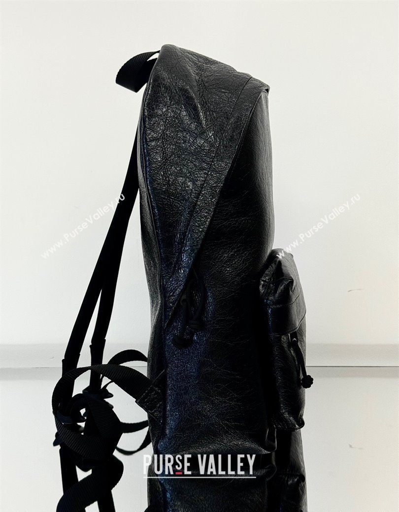 Balenciaga Explorer Backpack Bag in Black Arena Lambskin 2025105A (JM-251120143)