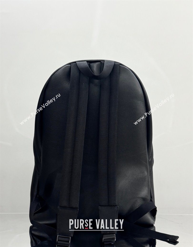 Balenciaga Everyday Backpack Bag in Black Litchee Grained Leather 2025105A (JM-251120145)