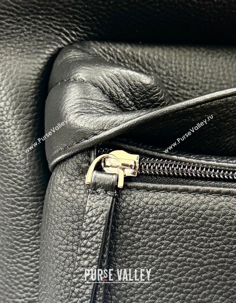 Balenciaga Everyday Backpack Bag in Black Litchee Grained Leather 2025105A (JM-251120145)