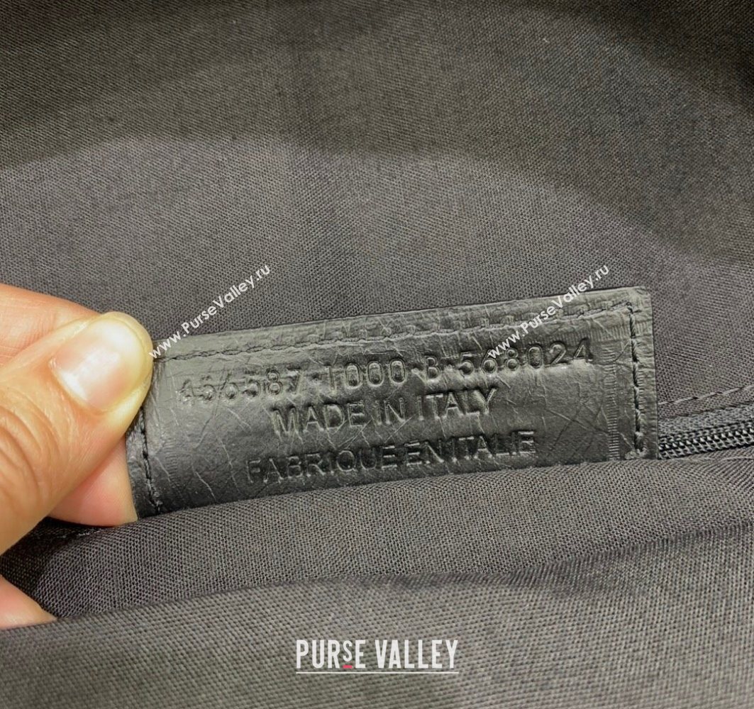 Balenciaga Calfskin Leather Backpack Bag Black 2025 1120 (JM-251120146)