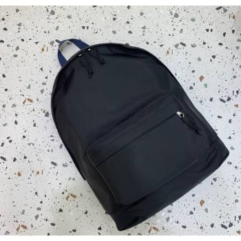 Balenciaga Explorer Fabric Backpack Bag Black/Blue Strap 2025 (JM-251120153)