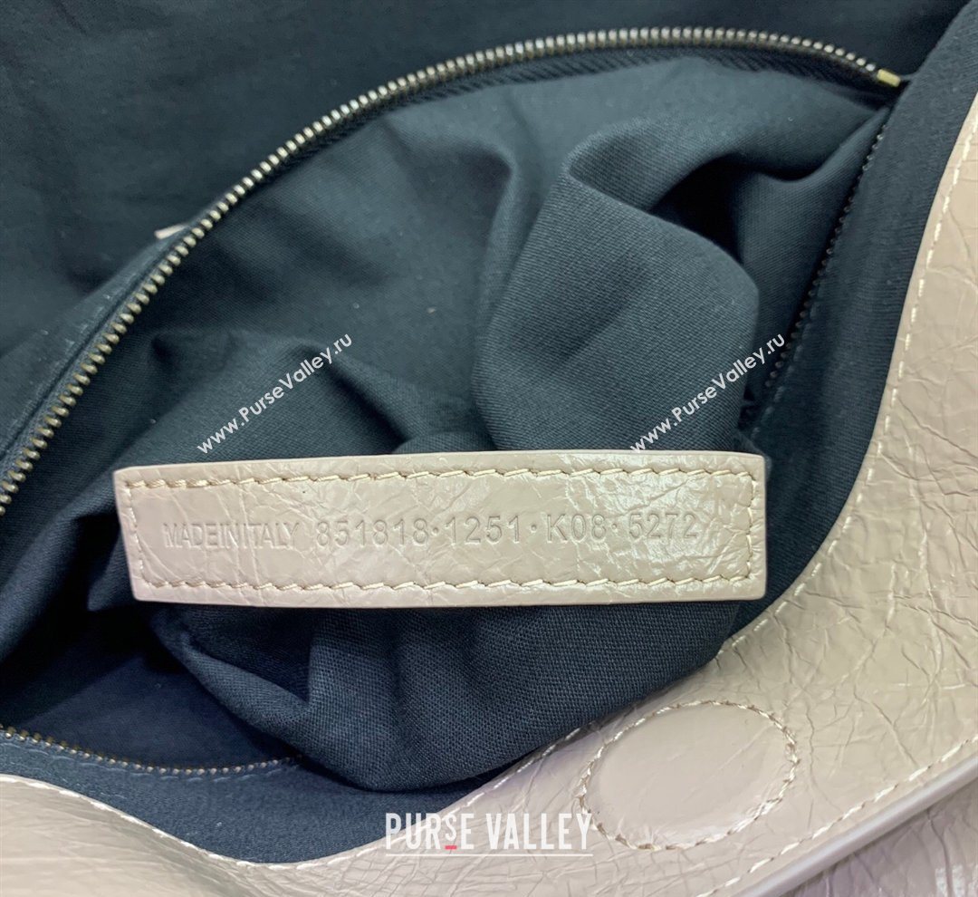 Balenciaga Le City Tote Bag Medium in Arena Storico Lambskin Apricot 2026 0122 (JM-260122013)