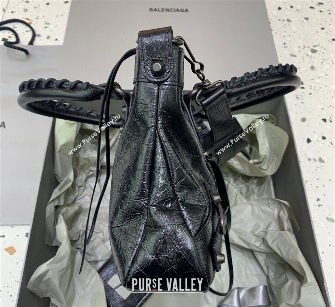 Balenciaga Le City First Bag in Arena lambskin, brass hardware Black 2026 0122 (JM-260122016)