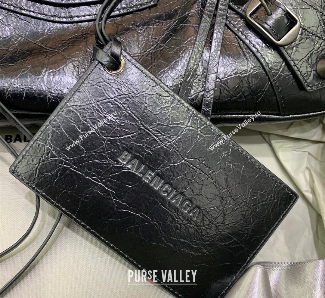 Balenciaga Le City First Bag in Arena lambskin, brass hardware Black 2026 0122 (JM-260122016)