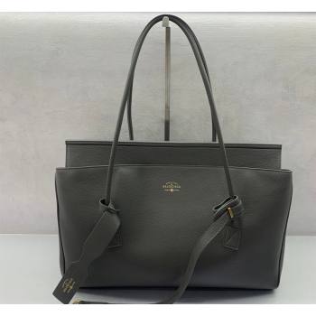 Balenciaga Carrie Carry All Bag in grey calfskin leather, aged-gold hardware 2026 (JM-260403040)
