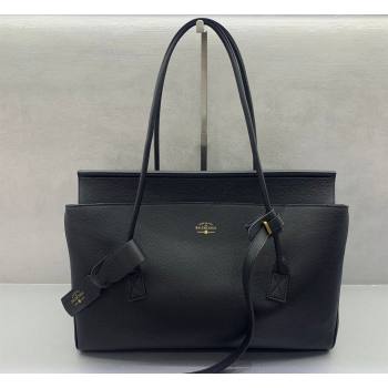 Balenciaga Carrie Carry All Bag in Black calfskin leather, aged-gold hardware 2026 (JM-260403042)