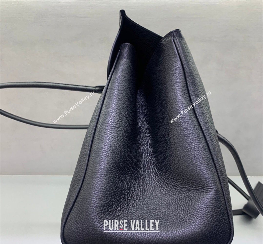 Balenciaga Carrie Carry All Bag in Black calfskin leather, aged-gold hardware 2026 (JM-260403042)