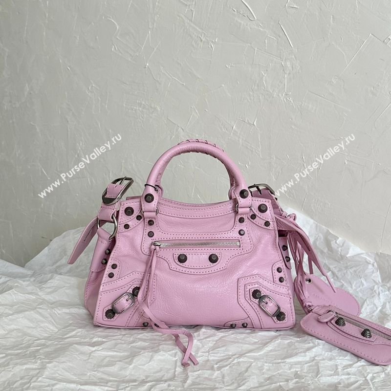 Balenciaga Neo Cagole XS Lambskin Top Handle Bag Dried Rose 2026 700940 (BI-260403039)