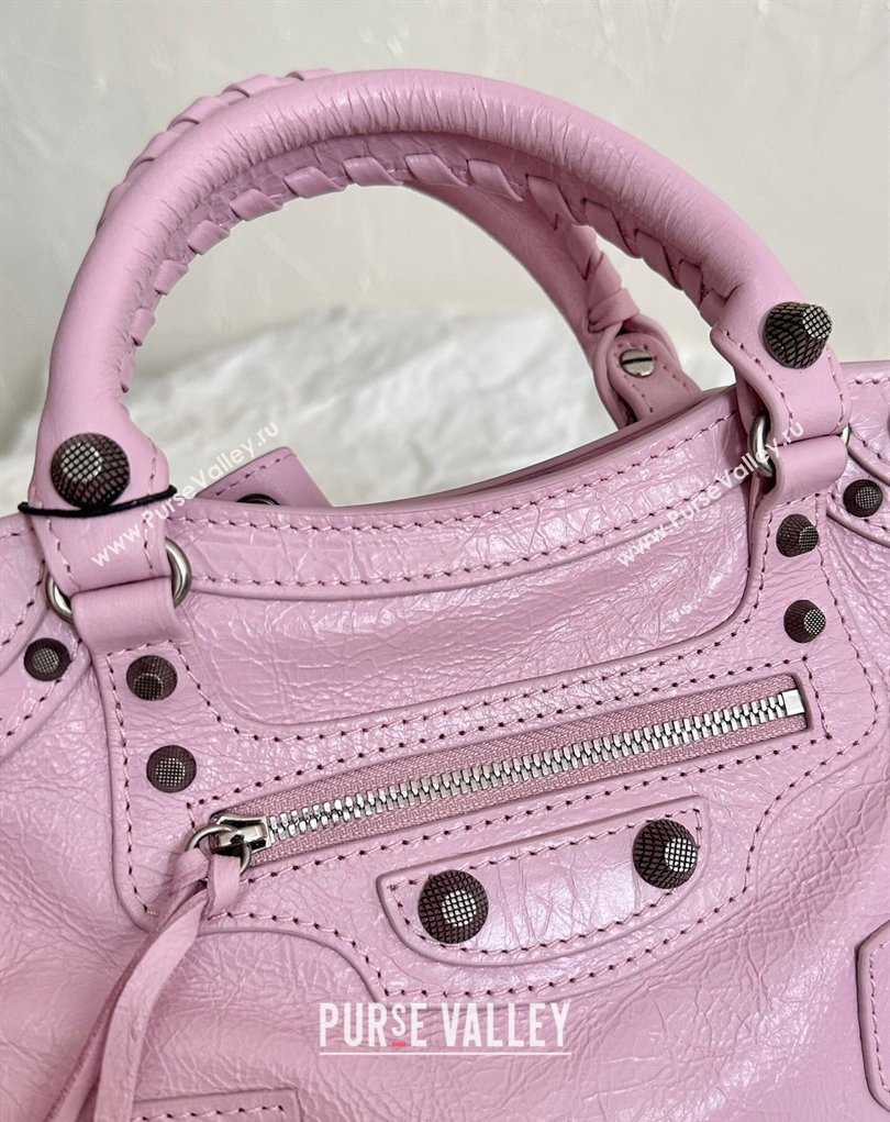 Balenciaga Neo Cagole XS Lambskin Top Handle Bag Dried Rose 2026 700940 (BI-260403039)