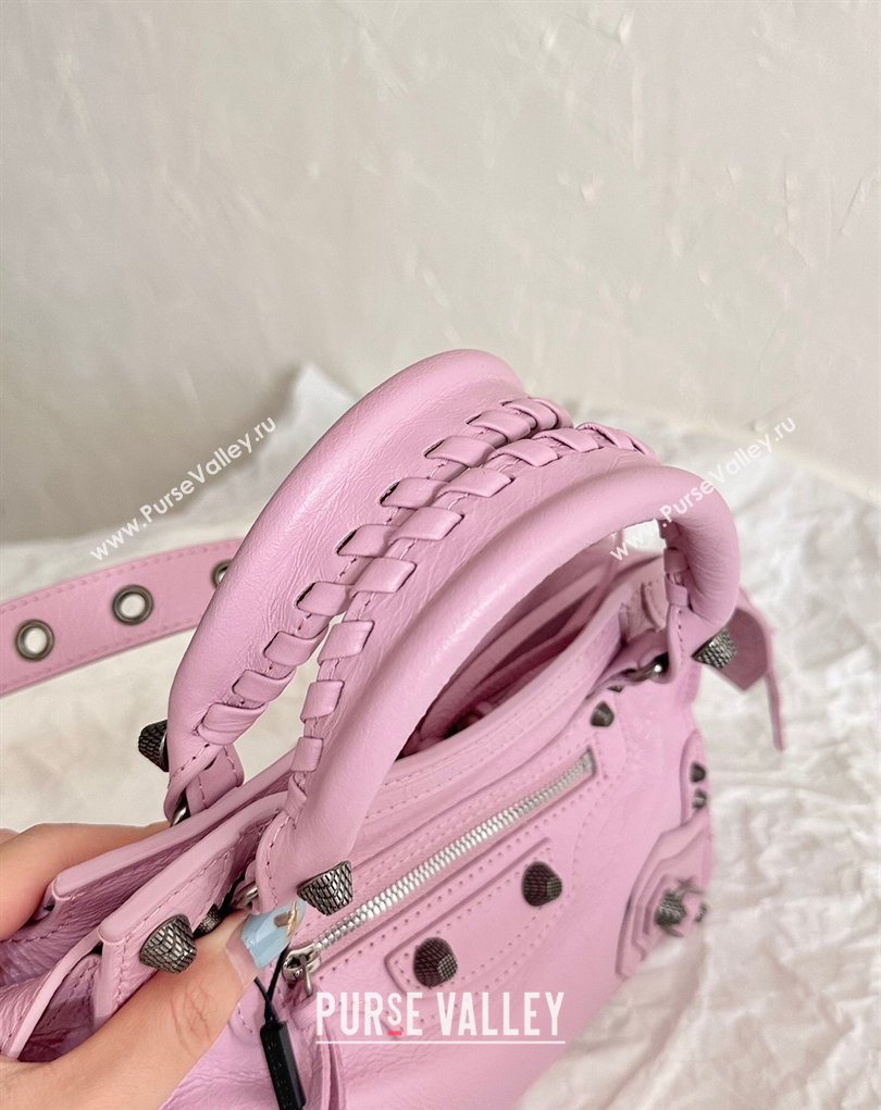 Balenciaga Neo Cagole XS Lambskin Top Handle Bag Dried Rose 2026 700940 (BI-260403039)