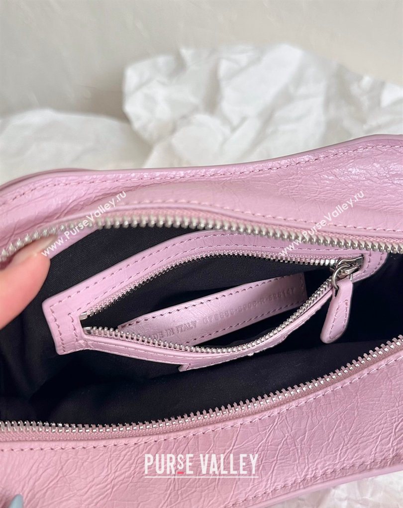 Balenciaga Neo Cagole XS Lambskin Top Handle Bag Dried Rose 2026 700940 (BI-260403039)