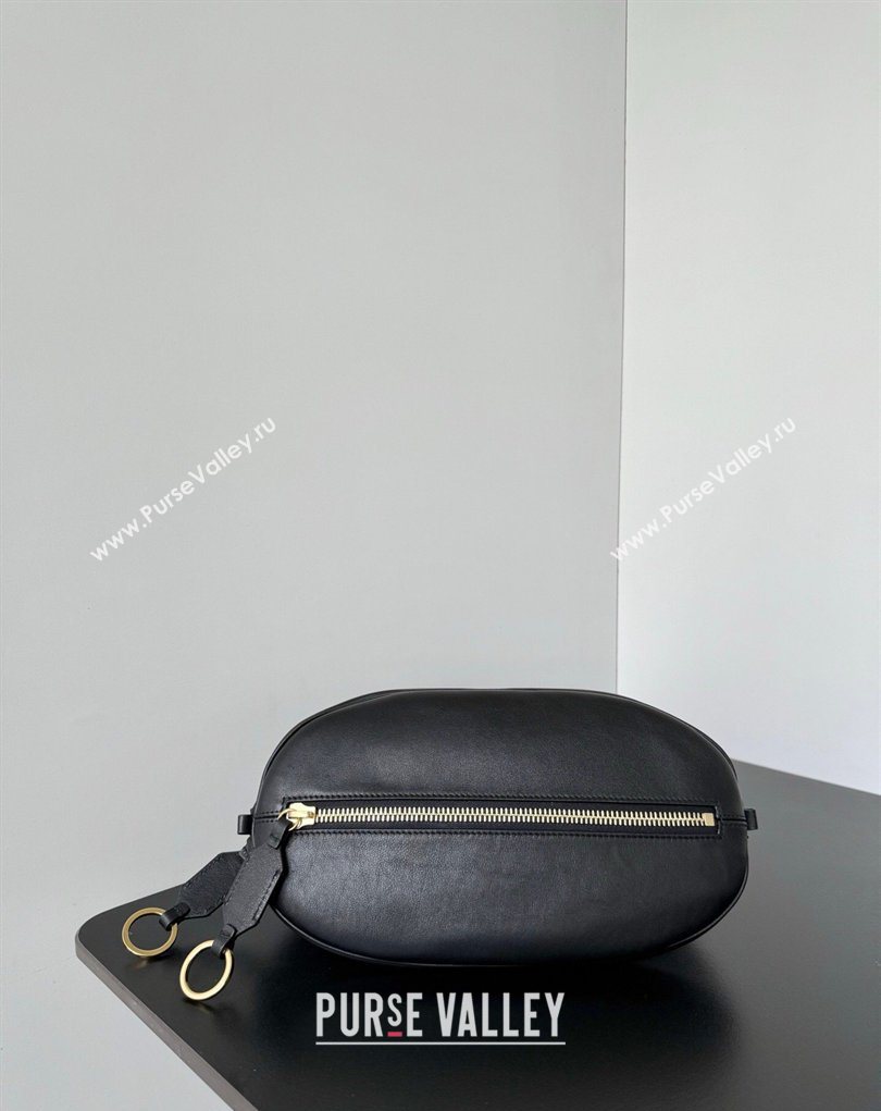 Balenciaga Bolero Bowling Bag Mini in Black Smooth calfskin leather, aged-gold hardware 2026 71245 (JM-260403005)