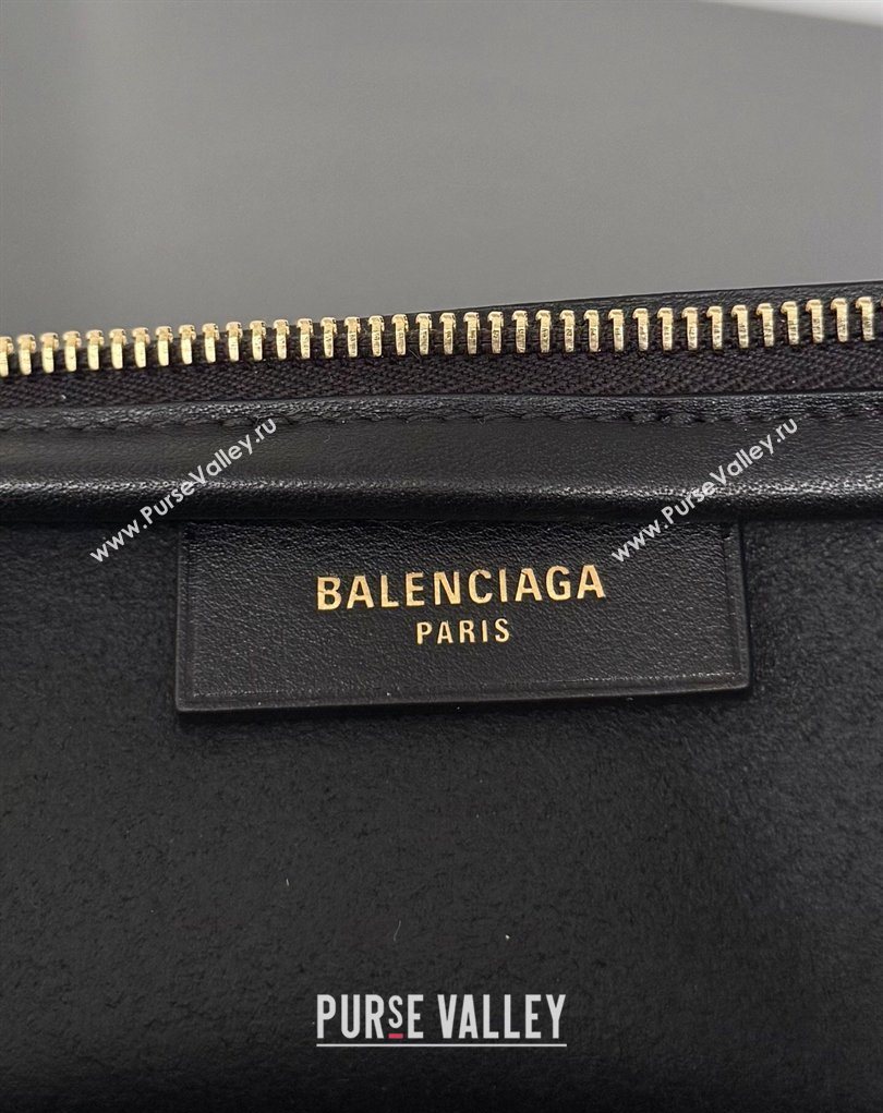 Balenciaga Bolero Bowling Bag Mini in Black Smooth calfskin leather, aged-gold hardware 2026 71245 (JM-260403005)