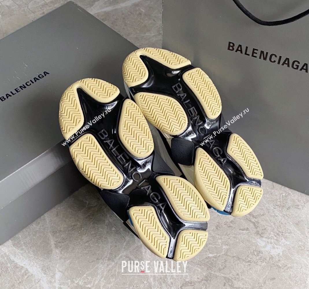 Balenciaga Triple S Trainers Sneakers in Leather and Mesh White/Pink 2024-21 (KL-240223047)