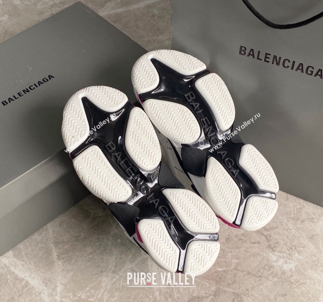 Balenciaga Triple S Trainers Sneakers in Calf Leather Signature/White 2024-21 (KL-240223062)