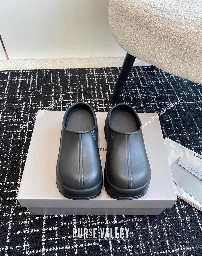 Balenciaga Rubber Mules Black 2024 BL0903001 (KL-240903024)