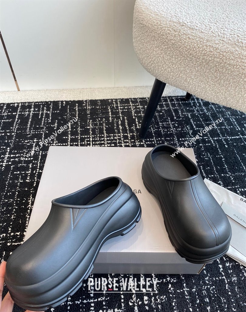 Balenciaga Rubber Mules Black 2024 BL0903001 (KL-240903024)