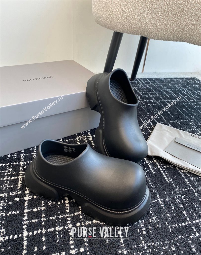 Balenciaga Rubber Mules Black 2024 BL0903002 (KL-240903026)