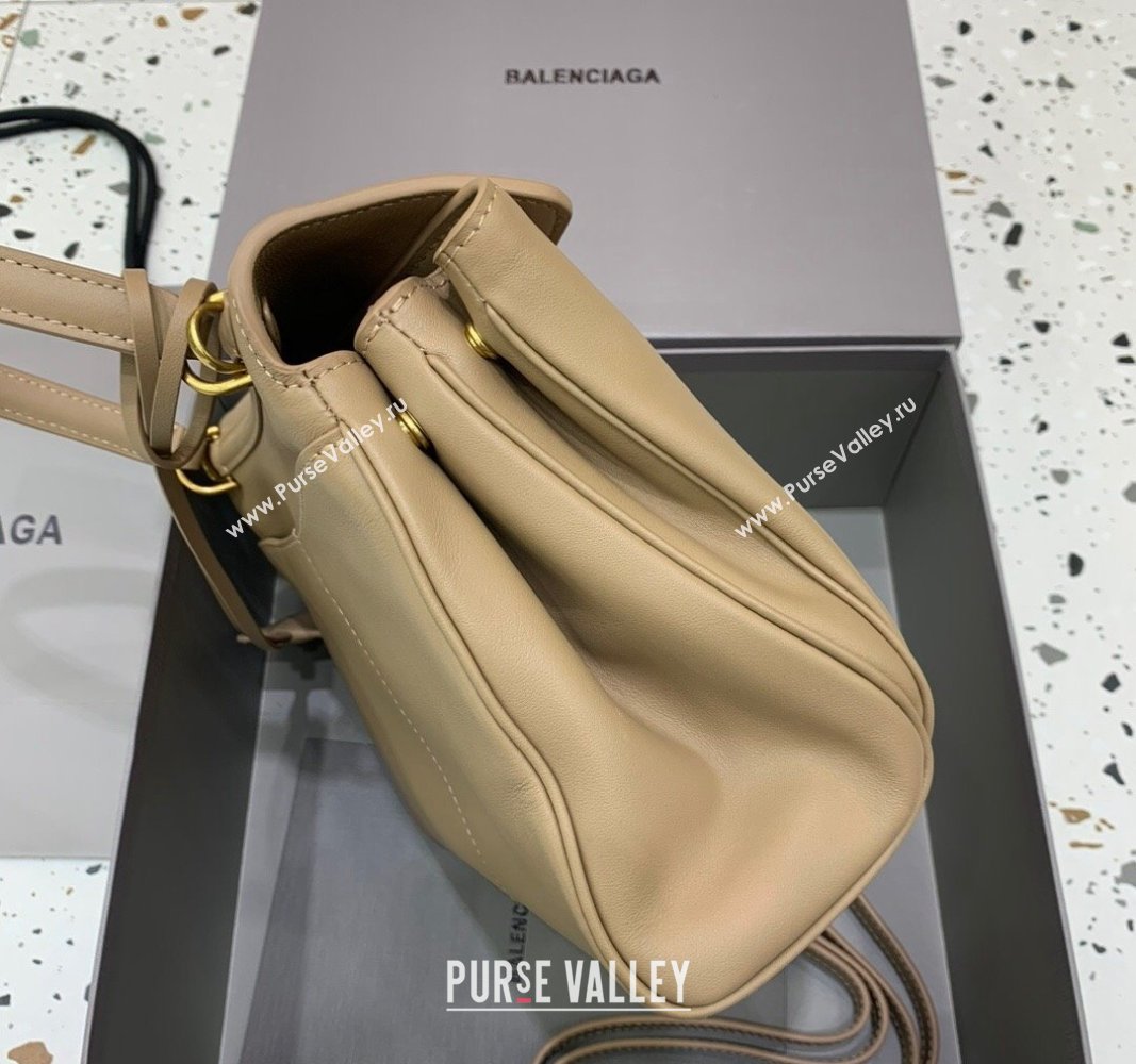 Balenciaga Rodeo Small Handbag in beige smooth calfskin, aged-gold hardware 2024 78972 (JM-240919053)