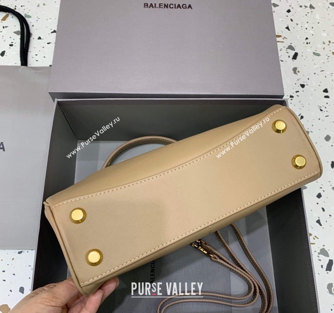 Balenciaga Rodeo Small Handbag in beige smooth calfskin, aged-gold hardware 2024 78972 (JM-240919053)