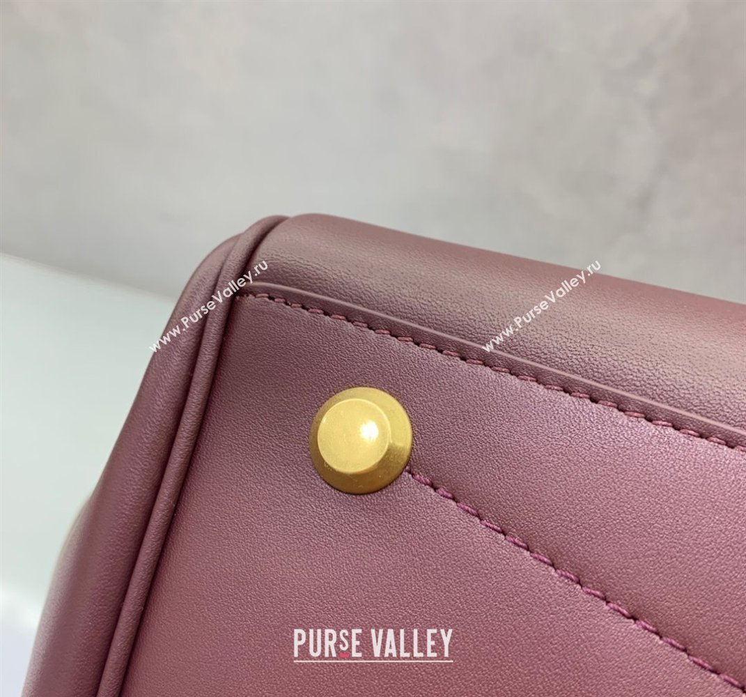 Balenciaga Bel Air Medium Carry All Bag in dark burgundy smooth calfskin, aged-gold hardware 2025 (JM-250408097)