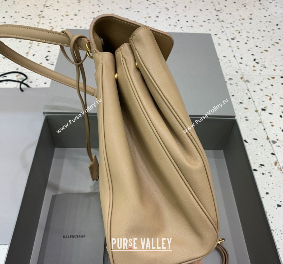 Balenciaga Rodeo Large Handbag in smooth calfskin Latte Beige/Gold 2024 78972 (JM-250408112)