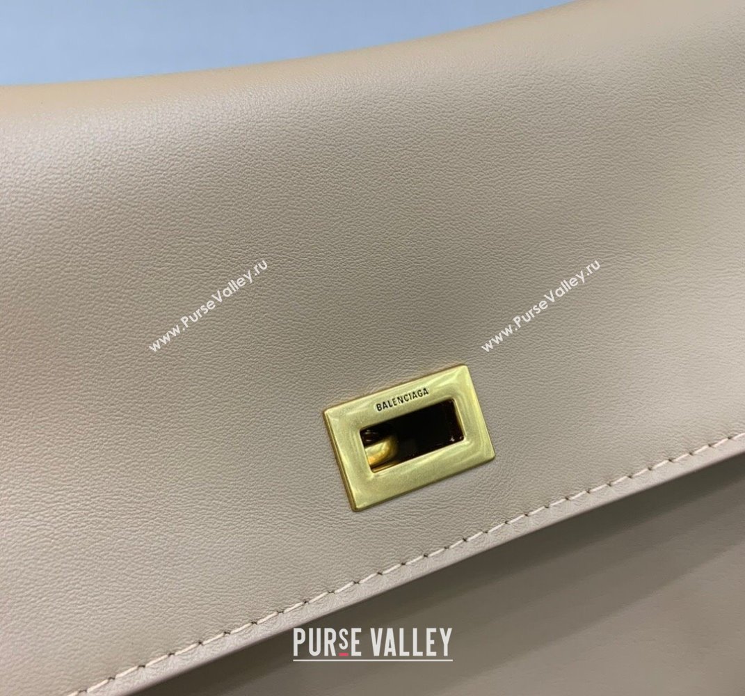 Balenciaga Rodeo Large Handbag in smooth calfskin Latte Beige/Gold 2024 78972 (JM-250408112)
