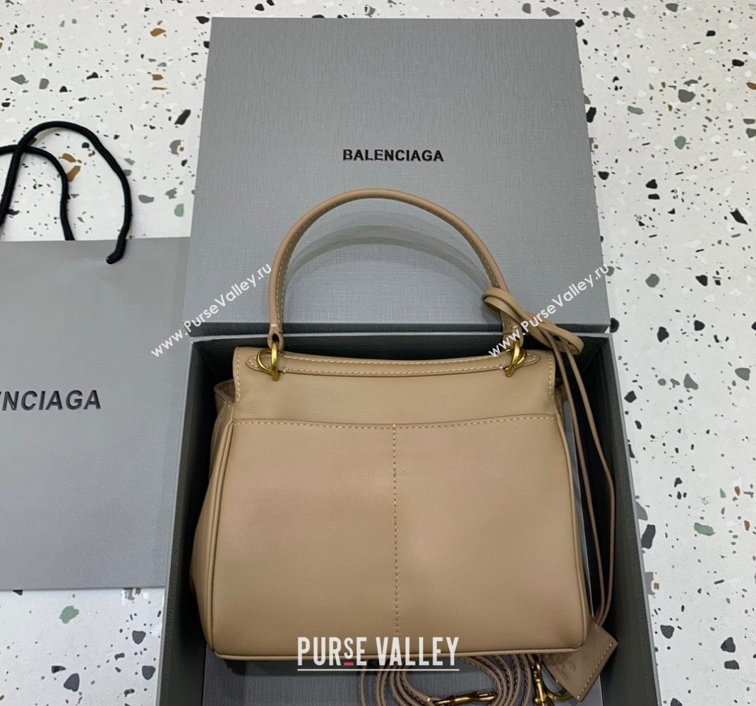 Balenciaga Rodeo Mini Handbag in smooth calfskin Latte Beige/Gold 2024 78972 (JM-250408114)