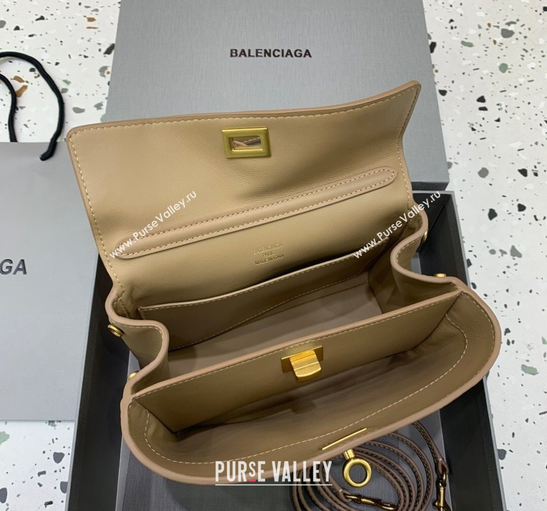 Balenciaga Rodeo Mini Handbag in smooth calfskin Latte Beige/Gold 2024 78972 (JM-250408114)