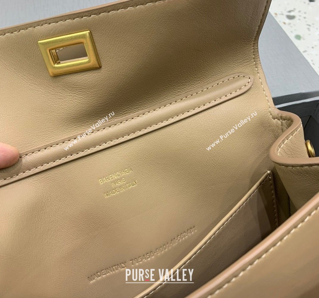 Balenciaga Rodeo Mini Handbag in smooth calfskin Latte Beige/Gold 2024 78972 (JM-250408114)