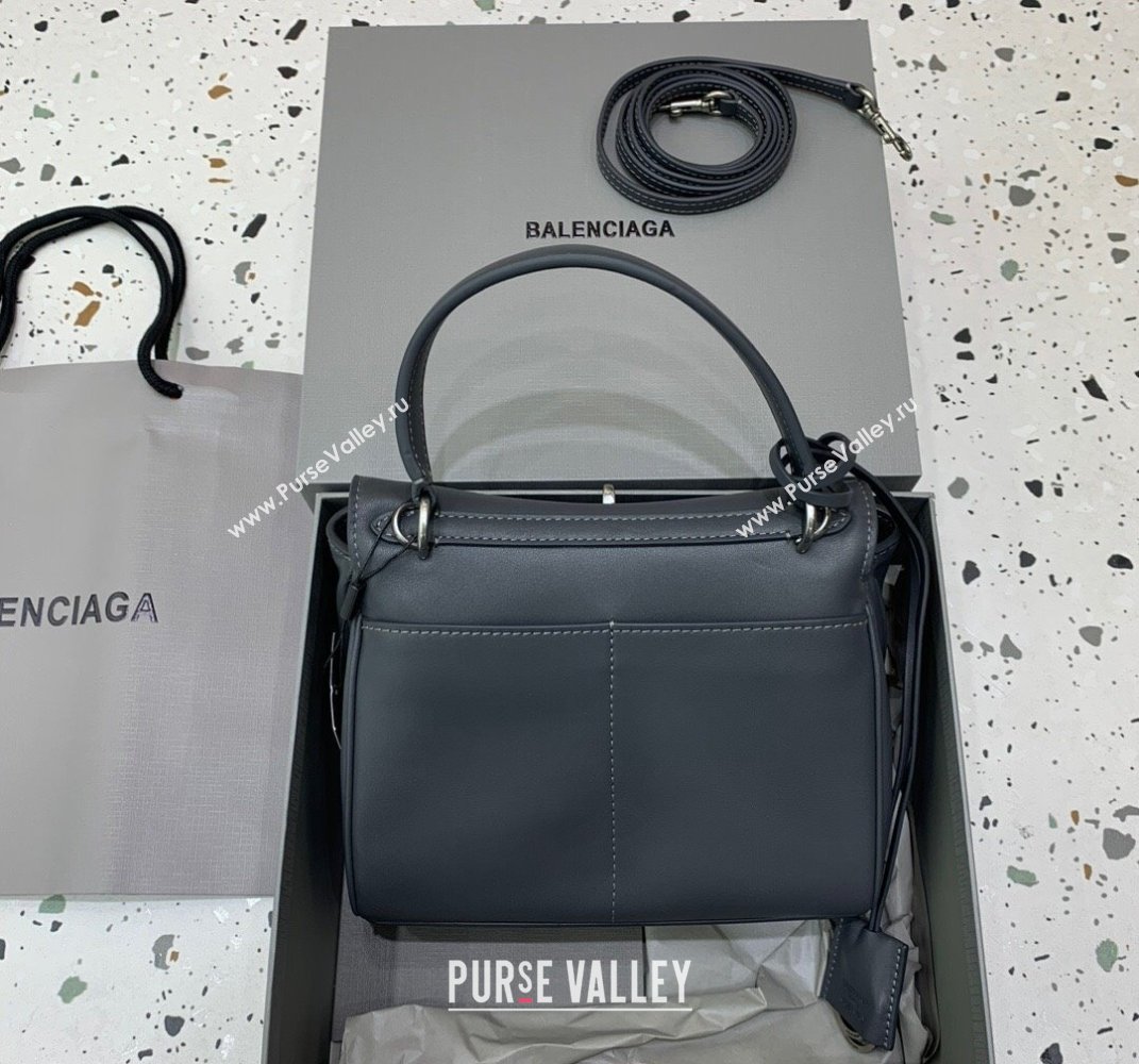 Balenciaga Rodeo Mini Handbag in smooth calfskin Grey/Silver 2024 78972 (JM-250408118)