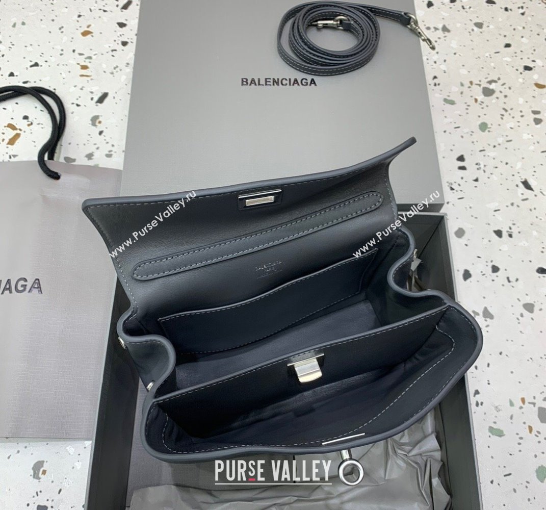 Balenciaga Rodeo Mini Handbag in smooth calfskin Grey/Silver 2024 78972 (JM-250408118)